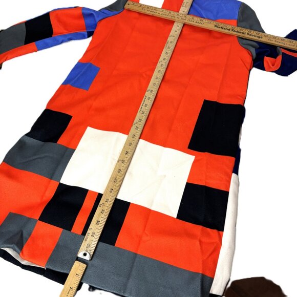 MissLook Geometric Colorblock Long Sleeve Jacket Coat - Picture 9 of 16